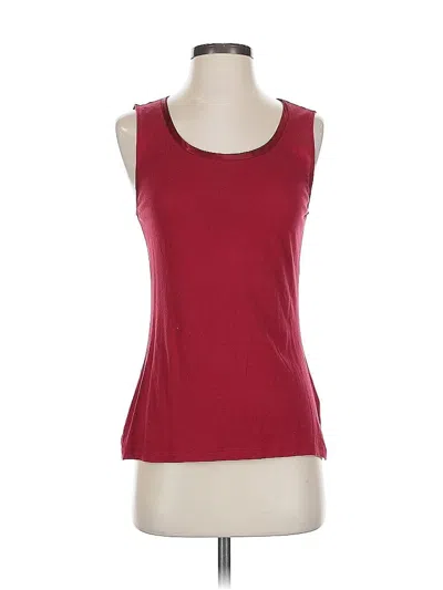 Pre-owned Banana Republic Factory Store Sleeveless T-shirt In Burgundy