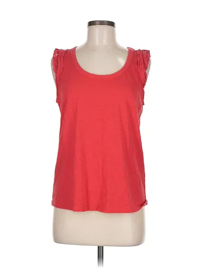 Pre-owned Banana Republic Factory Store Sleeveless T-shirt In Red