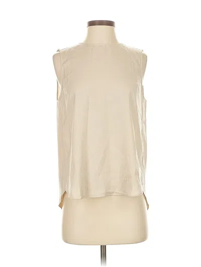 Pre-owned Banana Republic Factory Store Sleeveless T-shirt In White