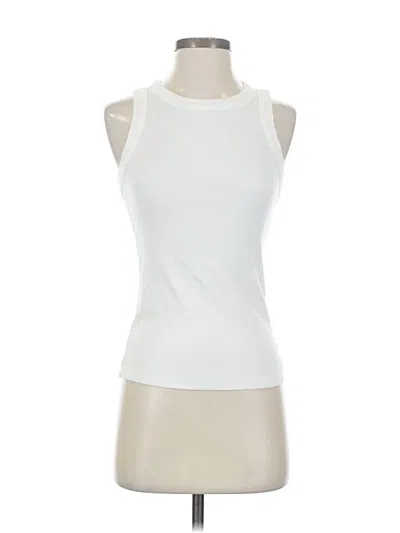 Pre-owned Banana Republic Factory Store Sleeveless T-shirt In White