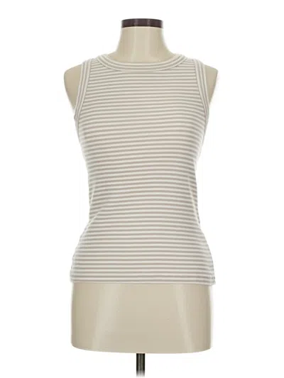Pre-owned Banana Republic Factory Store Sleeveless T-shirt In White