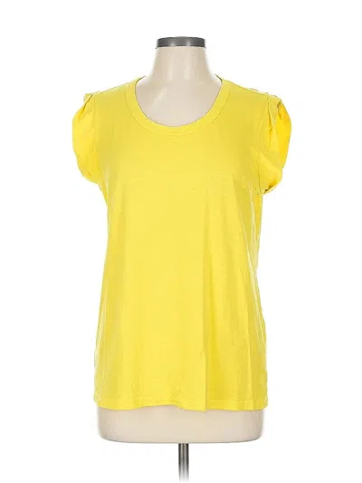 Pre-owned Banana Republic Factory Store Sleeveless T-shirt In Yellow