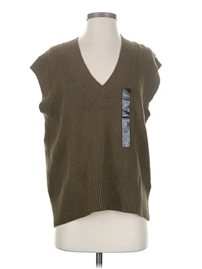 Banana Republic Factory Store Sleeveless Top Green V-neck Tops