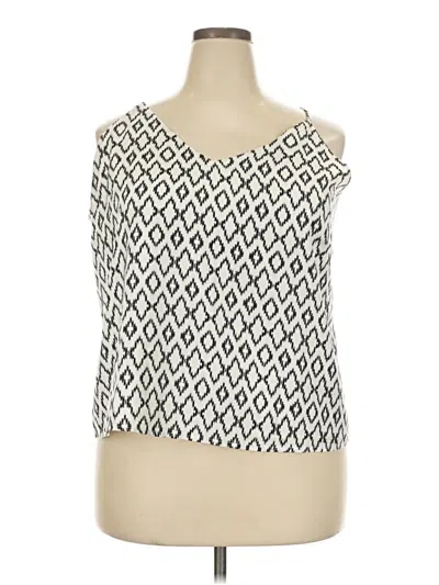 Banana Republic Factory Store Sleeveless Top Ivory Scoop Neck Tops