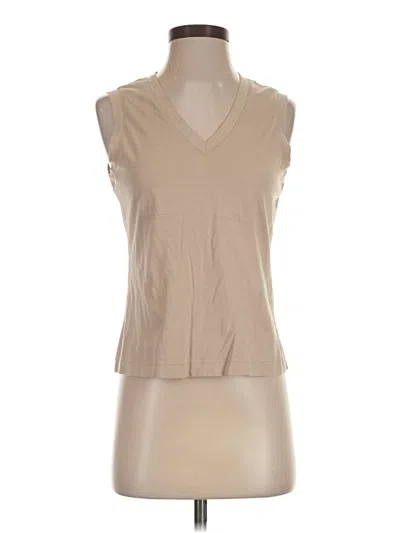 Pre-owned Banana Republic Factory Store Sleeveless T-shirt In Tan