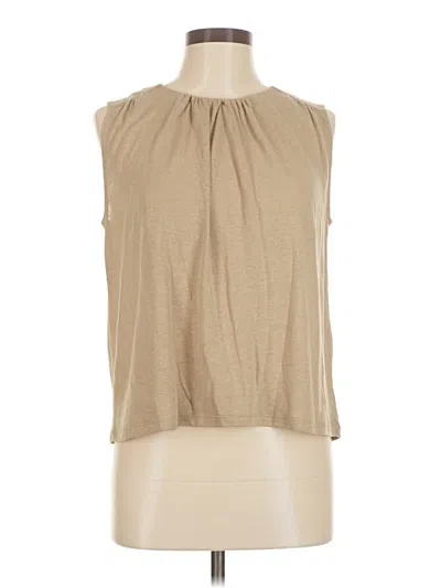 Pre-owned Banana Republic Factory Store Sleeveless T-shirt In Tan