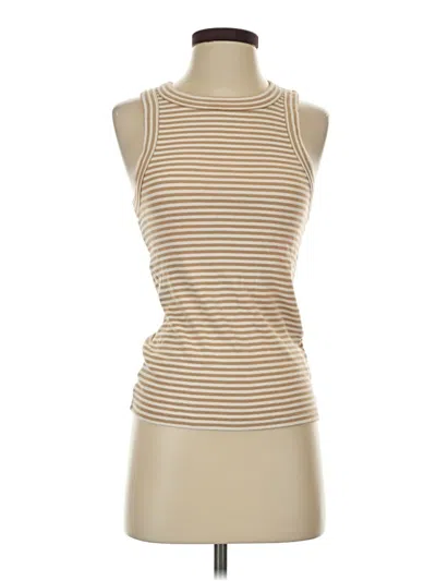 Pre-owned Banana Republic Factory Store Sleeveless T-shirt In Tan