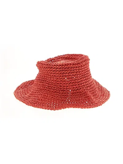Pre-owned Banana Republic Factory Store Sun Hat In Red