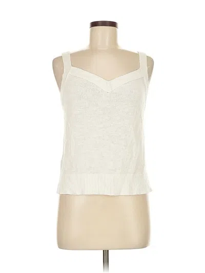 Pre-owned Banana Republic Factory Store Sweater Vest In White