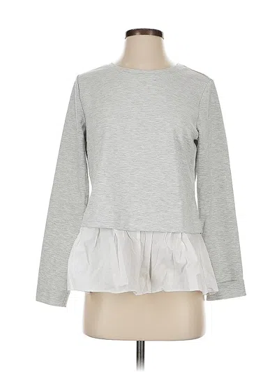 Pre-owned Banana Republic Factory Store Sweatshirt In Silver