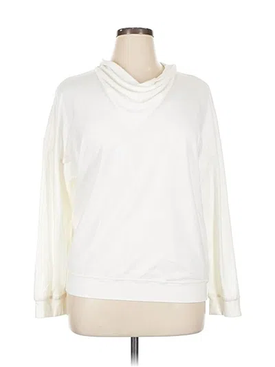 Pre-owned Banana Republic Factory Store Sweatshirt In White