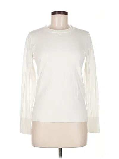 Pre-owned Banana Republic Factory Store Sweatshirt In White