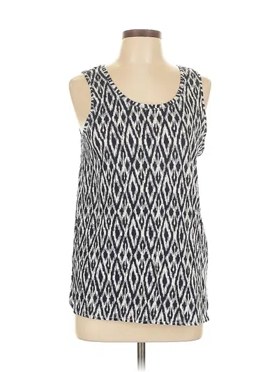 Pre-owned Banana Republic Factory Store Tank Top Blue Halter Neckline Tops