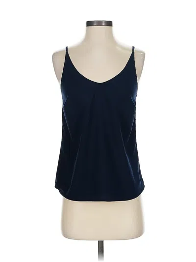 Pre-owned Banana Republic Factory Store Tank Top Blue Halter Neckline Tops