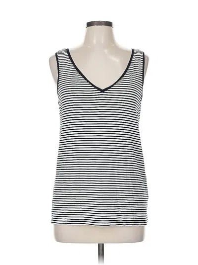 Pre-owned Banana Republic Factory Store Tank Top Blue Plunge Neckline Tops