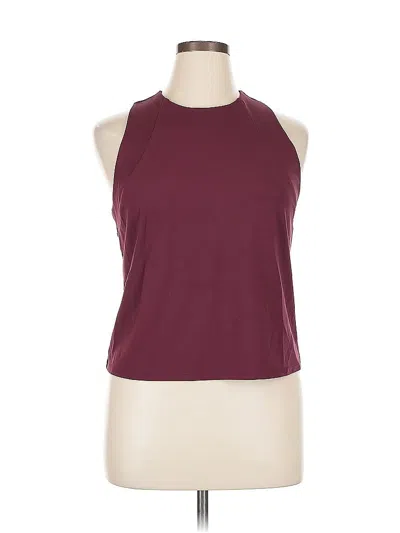 Pre-owned Banana Republic Factory Store Tank Top Burgundy Halter Neckline Tops