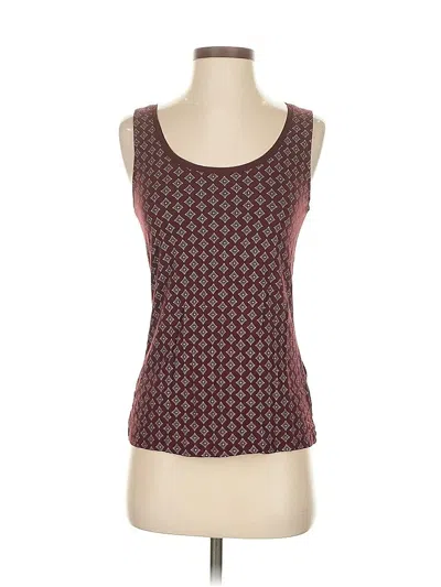 Pre-owned Banana Republic Factory Store Tank Top Burgundy Square Neckline Tops