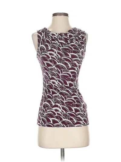 Pre-owned Banana Republic Factory Store Tank Top Burgundy Strapless Neckline Tops