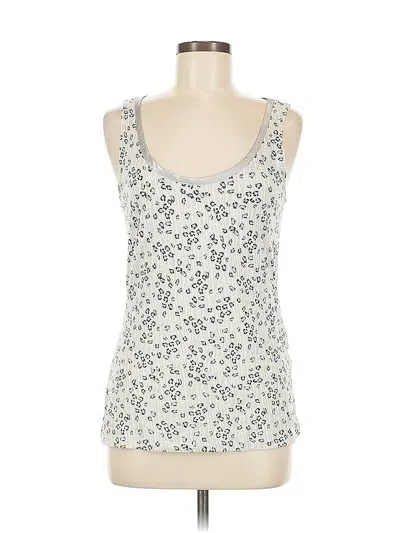 Pre-owned Banana Republic Factory Store Tank Top Ivory Sweetheart Neckline Tops In White