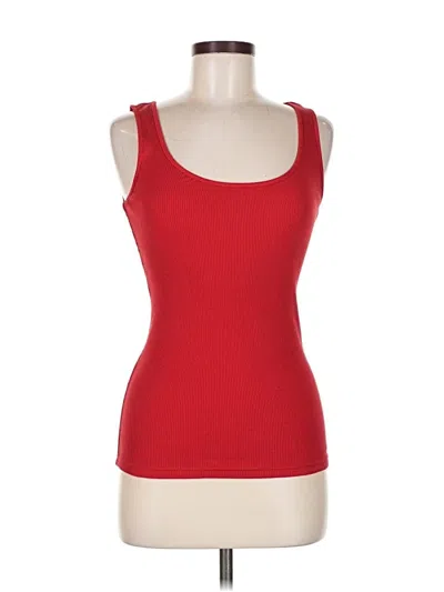 Pre-owned Banana Republic Factory Store Tank Top Red Square Neckline Tops