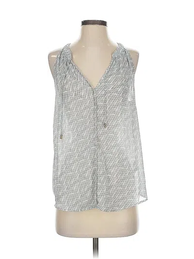 Pre-owned Banana Republic Factory Store Tank Top Silver Halter Neckline Tops