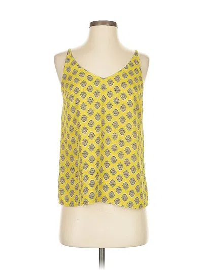 Pre-owned Banana Republic Factory Store Tank Top Yellow Halter Neckline Tops