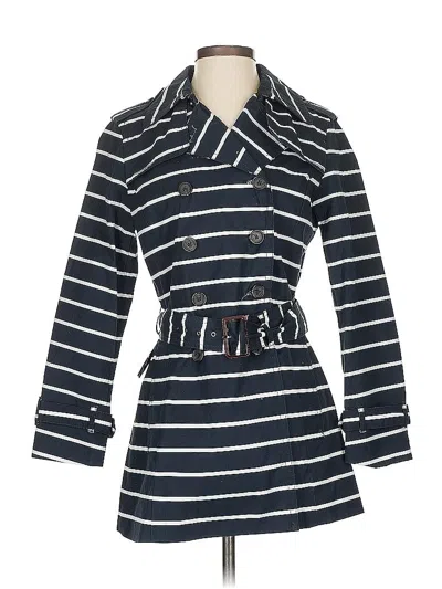 Pre-owned Banana Republic Factory Store Trenchcoat In Black