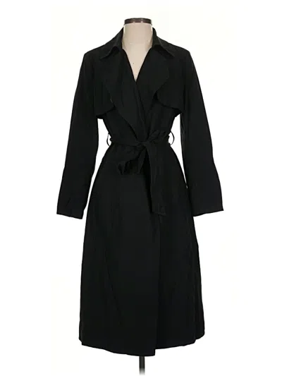 Pre-owned Banana Republic Factory Store Trenchcoat In Black