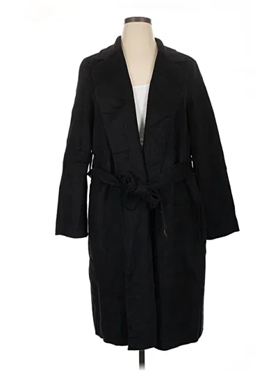 Pre-owned Banana Republic Factory Store Trenchcoat In Black