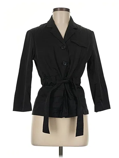 Pre-owned Banana Republic Factory Store Trenchcoat In Black