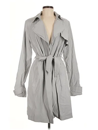 Pre-owned Banana Republic Factory Store Trenchcoat In Gray