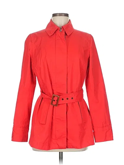 Pre-owned Banana Republic Factory Store Trenchcoat In Red
