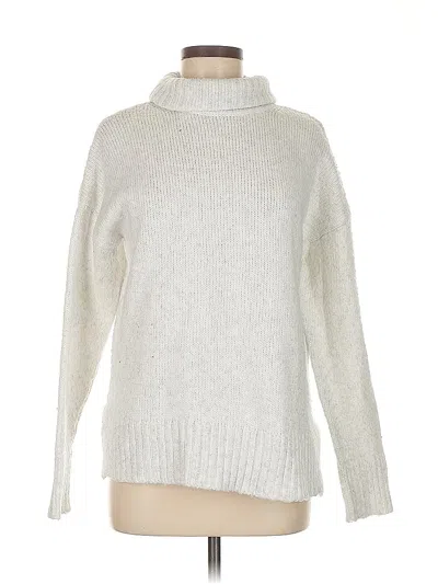 Pre-owned Banana Republic Factory Store Turtleneck Sweater In Silver