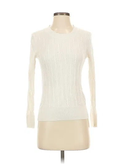 Pre-owned Banana Republic Factory Store Turtleneck Sweater In White