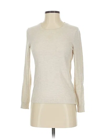 Pre-owned Banana Republic Factory Store Turtleneck Sweater In White