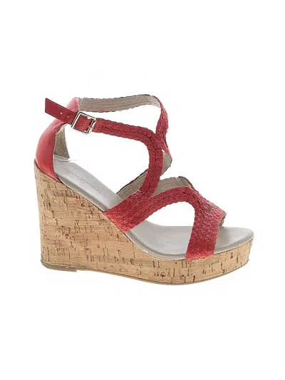 Pre-owned Banana Republic Factory Store Wedges In Red
