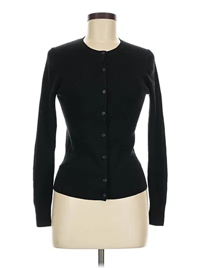 Pre-owned Banana Republic Factory Store Wool Cardigan Sweater In Black