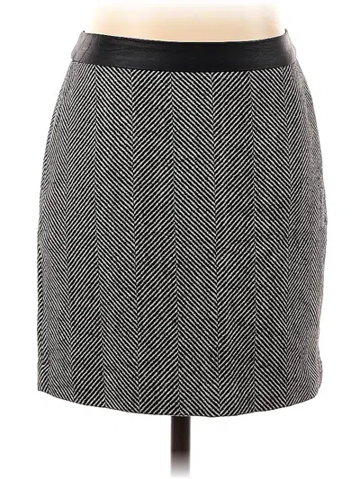 Pre-owned Banana Republic Factory Store Wool Skirt In Gray