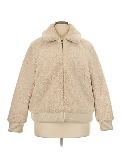 Pre-owned Banana Republic Faux Fur Jacket In White