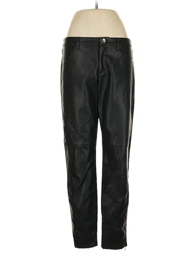 Pre-owned Banana Republic Faux Leather Pants In Black