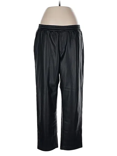 Pre-owned Banana Republic Faux Leather Pants In Black