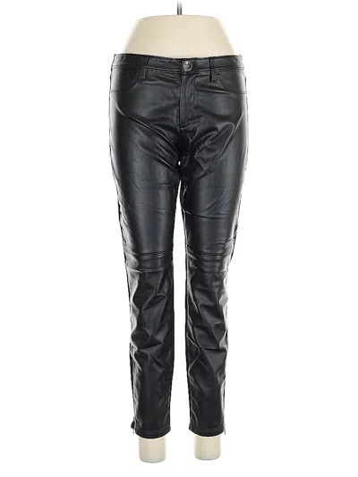 Pre-owned Banana Republic Faux Leather Pants In Black