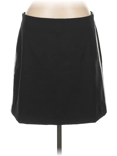 Pre-owned Banana Republic Faux Leather Skirt In Black