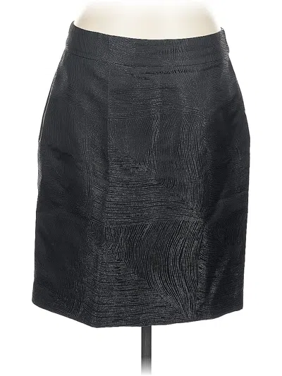 Pre-owned Banana Republic Faux Leather Skirt In Black