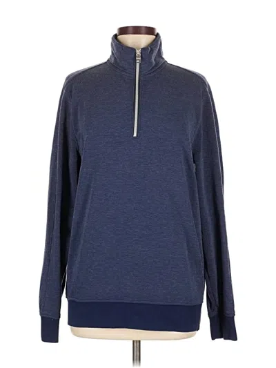 Pre-owned Banana Republic Fleece Jacket In Blue