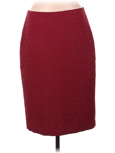 Pre-owned Banana Republic Formal Skirt In Burgundy