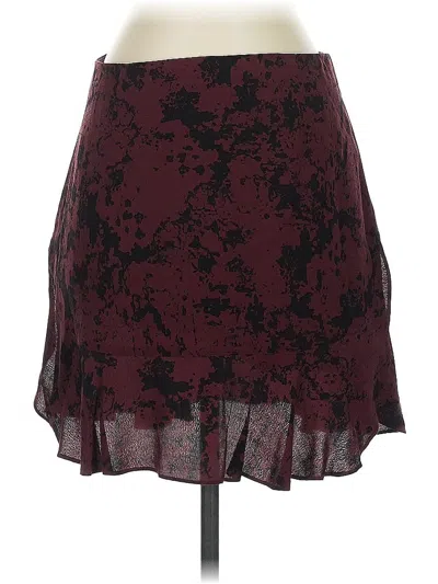 Pre-owned Banana Republic Formal Skirt In Burgundy
