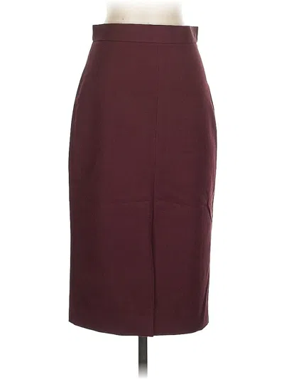 Pre-owned Banana Republic Formal Skirt In Burgundy