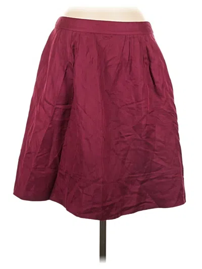 Pre-owned Banana Republic Formal Skirt In Burgundy