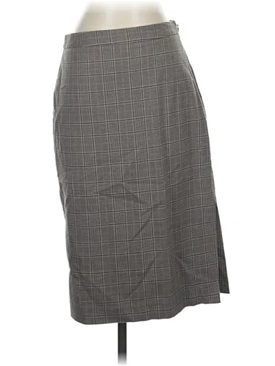 Pre-owned Banana Republic Formal Skirt In Gray